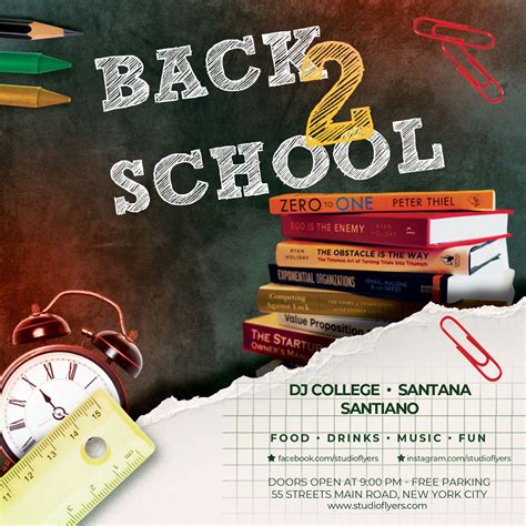 Back to School vol.2 Free PSD Flyer Template - StudioFlyers.com | Free ...