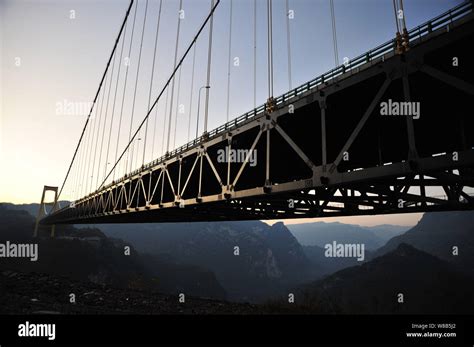 --FILE--View of the Sidu River Bridge crossing the valley of the Sidu ...