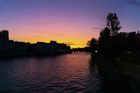 Sunset on the Seine River Photograph by Kimberly Benoit - Fine Art America