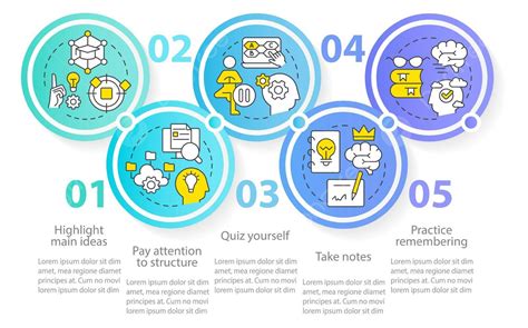 Learning And Memorizing Techniques Circle Infographic Template ...