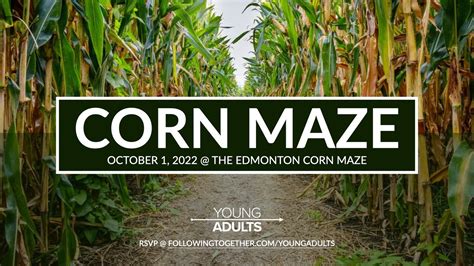 Young Adults | CORN MAZE — Central Baptist Church Edmonton | Following ...