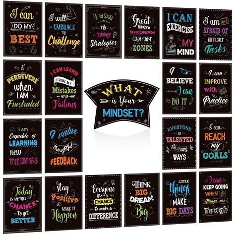 Buy Classroom Decorations, 21pcs Colorful Motivational Bulletin Board ...