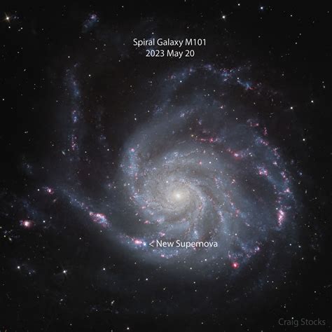 Supernova Repeat in Shut by Spiral Galaxy M101 | yeoys.com