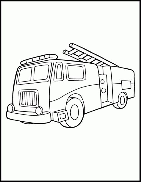 Fire Truck Coloring Pages - Coloring Home