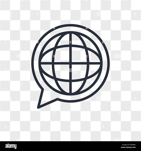 Language vector icon isolated on transparent background, Language logo concept Stock Vector ...