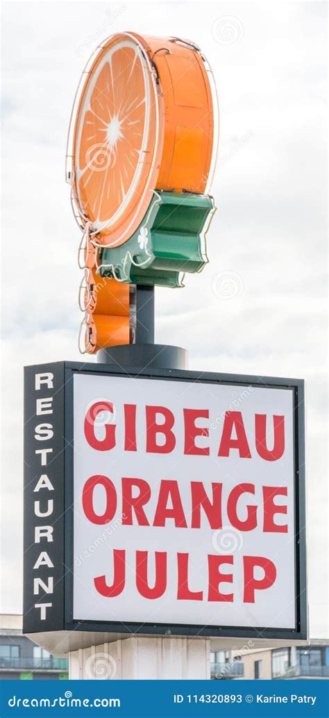 The Mythical Orange Julep Street Sign Editorial Stock Photo - Image of historical, popular ...