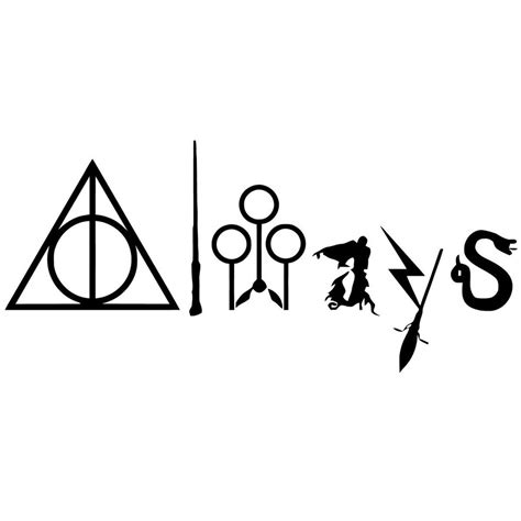 ALWAYS always! | Harry potter decal, Harry potter stickers, Harry potter art drawings