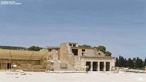 Knossos Palace, Crete - Reconstruction (Illustration) - World History Encyclopedia