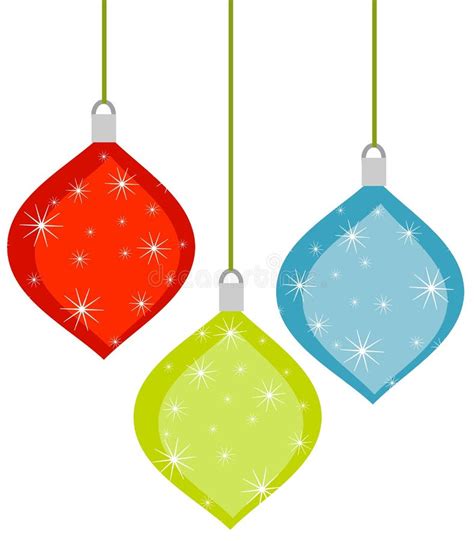 3 Retro Christmas Ornaments Stock Images - Image: 3473164