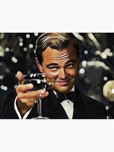 "Leonardo Dicaprio Cheers Meme" Poster for Sale by 6athed | Redbubble