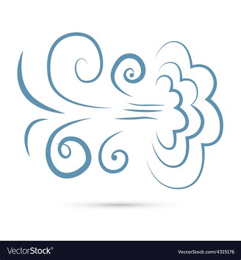 Wind sign - symbol Royalty Free Vector Image - VectorStock