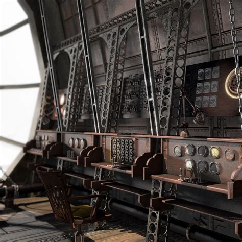 Steampunk Airship Cabin | Daz 3D