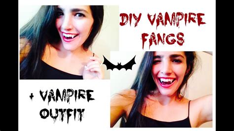 DIY Vampire Teeth + Costume - YouTube