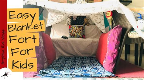 How To Build A Blanket Fort For Kids | Make A Blanket Tent | Arpitha ...