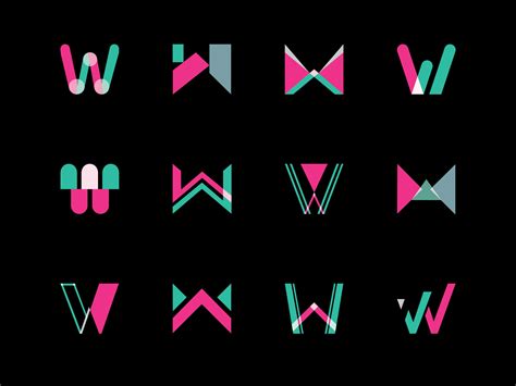 Letter W Logo/Icon Set | Letter w, Letter logo design, Icon set design