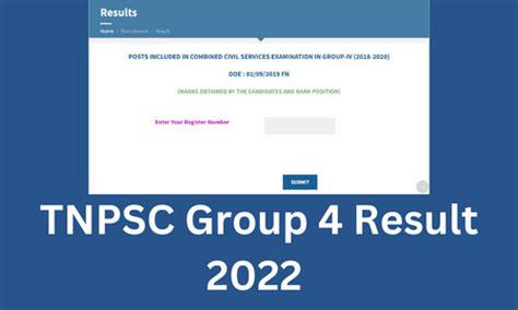 TNPSC Group 4 Result 2022 Check Date, Cut Off, Merit List tnpsc.gov.in