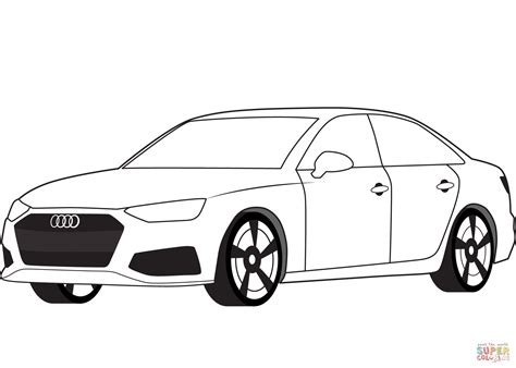 Audi A4 coloring page | Free Printable Coloring Pages