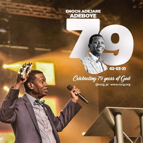 Pastor Enoch Adeboye Celebrates 79th Birthday – The Herald