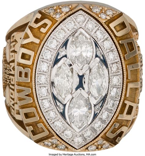 1993 Dallas Cowboys Super Bowl XXVIII Championship Ring Presented | Lot ...