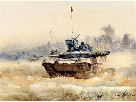 Tank Painting - a symbol of strength | Exotic India Art