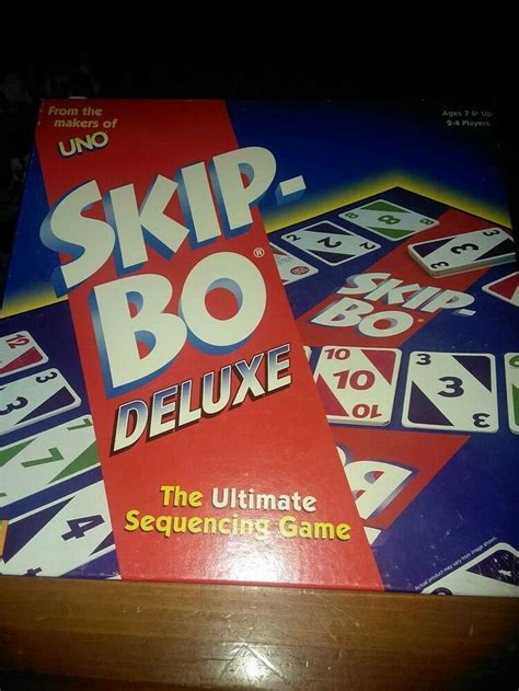 SKIP-BO Deluxe card Board game - Mattel 2001 - 100% COMPLETE #Mattel ...