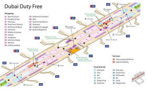 Dubai Airport Terminal 3 Maps - Dubai Airport Guide