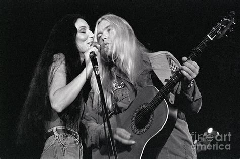 Cher & Gregg Allman Sing Onstage Photograph by Bettmann - Fine Art America