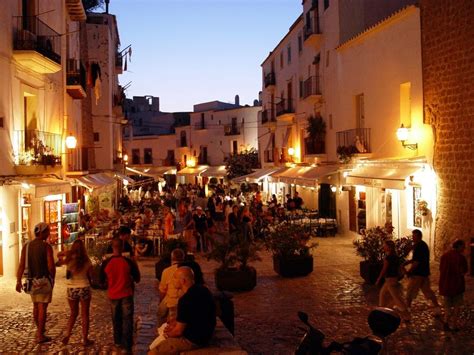 Ibiza Old Town, Spain, with a maze of narrow, winding, cobblestone ...