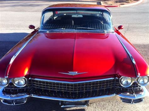 1960 Cadillac Coupe Custom Candy Apple Red Metallic Flake paint