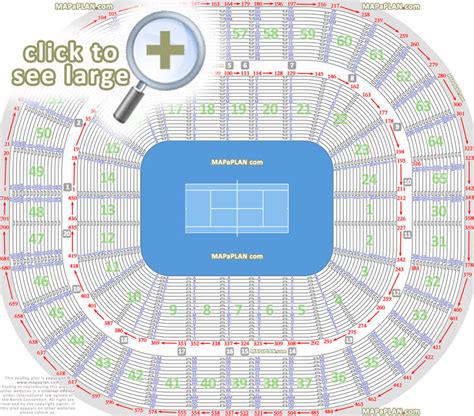 Rod Laver Arena Seat Map