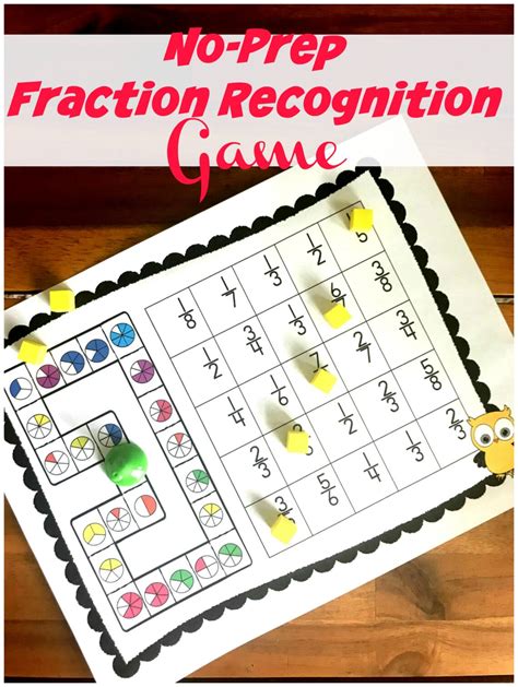 FREE FREE Printable Fraction Board Math Games