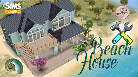 Sims FreePlay ⛰🌊🐚| Beach House + Live Build |🛠 By Joy - YouTube