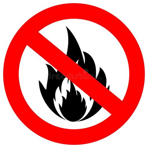 No fire vector sign stock vector. Image of open, banner - 25094798