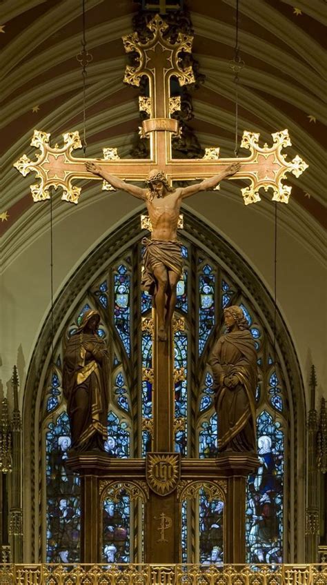 Crucifix at Our Lady of Lourdes in London. | Church aesthetic, Church ...