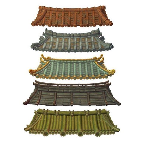 Asian Modular Roof Set | Chinese architecture, Architecture, Japanese roof