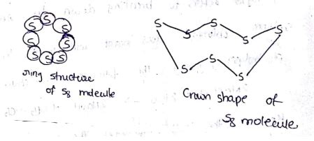 What would be the electron dot structure of a molecule of a sulphur which is made up of eight ...