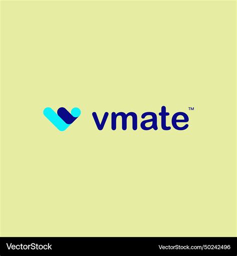 V mate logo Royalty Free Vector Image - VectorStock