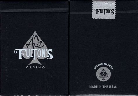 Ace Fulton's Casino Black Playing Cards USPCC – PlayingCardDecks.com