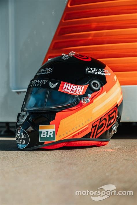 Helmet of Carlos Sainz Jr., McLaren at United States GP High-Res ...