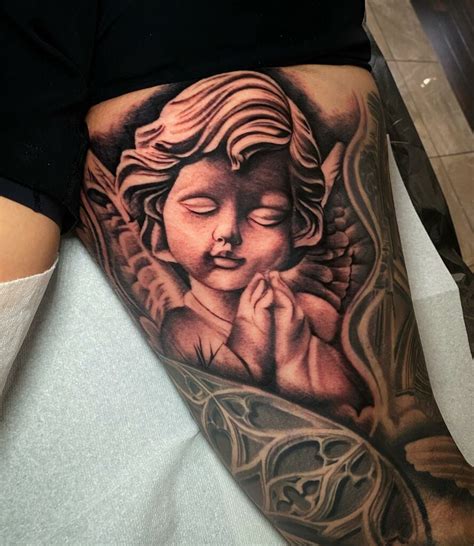 Amazing Cherub and Baby Angel Tattoo Designs and Meanings To Inspire In 2024