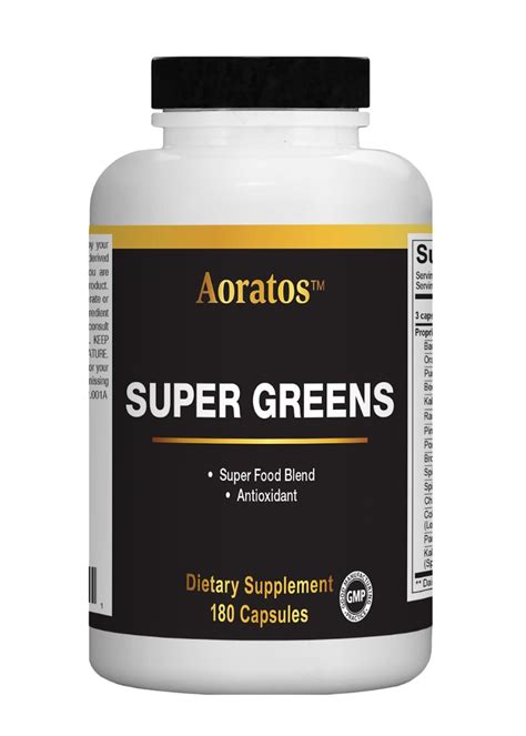 Super Greens 180 Capsules – Aoratosnature.com