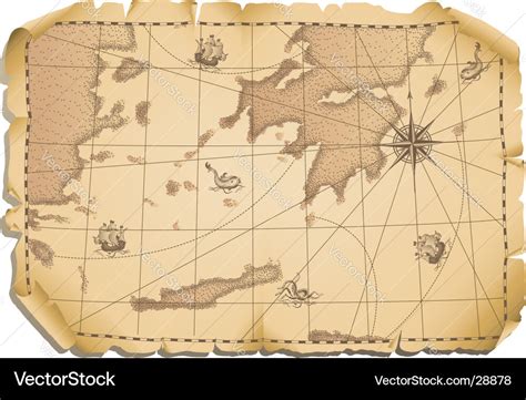 Old map Royalty Free Vector Image - VectorStock