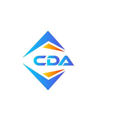 CDA abstract technology logo design on white background. CDA creative ...