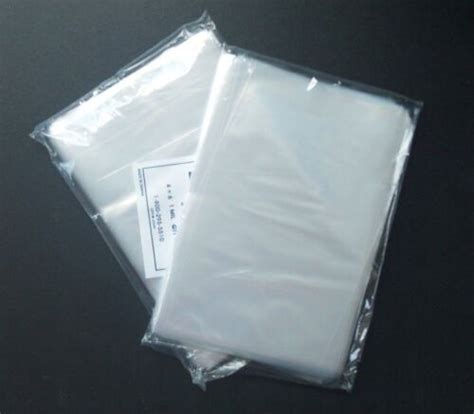 CLEAR POLY BAGS Large Small Plastic Packaging Open Flat Packing T-Shirt ...