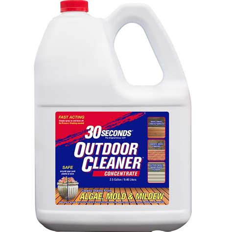 30 SECONDS Outdoor Cleaner 2.5-Gallon Concentrate Algae Mold and Mildew ...