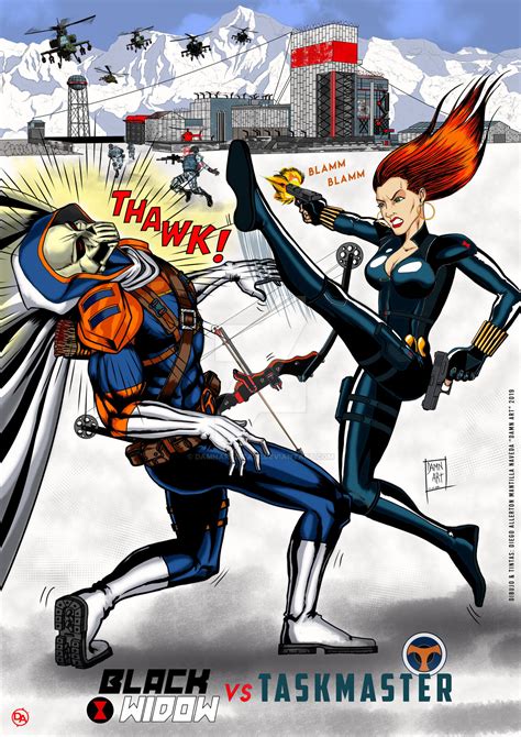 Black Widow Vs Taskmaster by damnartista79 on DeviantArt