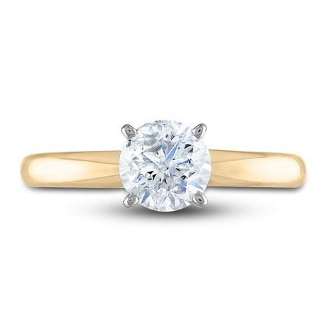 Diamond Solitaire Ring 1 ct tw Round 14K Two-Tone (I2/I) | Jared