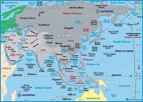 Europe Asia Border Map - United States Map States District