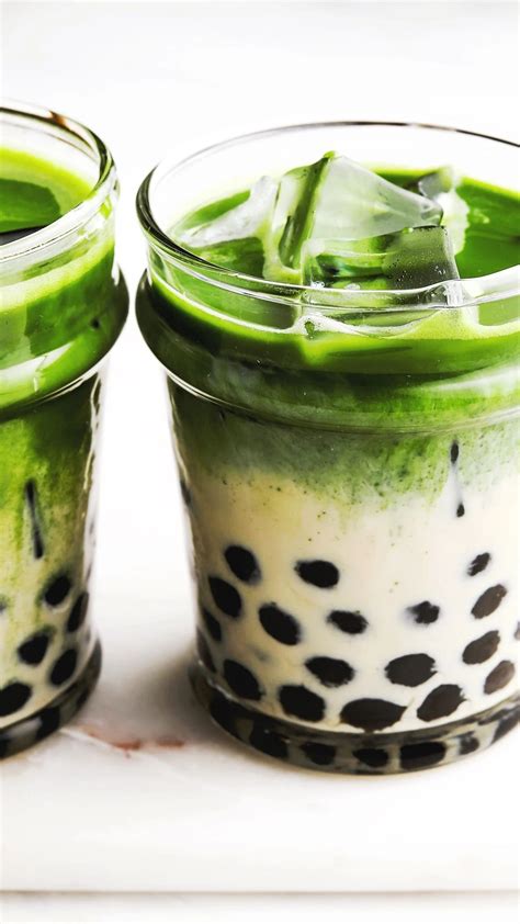 Iced Matcha Boba | Lindsey Eats