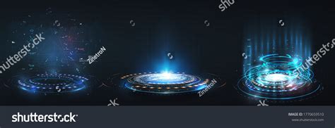 Hud Gui Futuristic Portal Hologram Abstract Stock Vector (Royalty Free) 1770659510 | Shutterstock